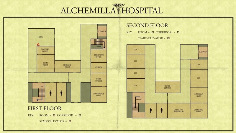 video games, Silent Hill, map, konami
