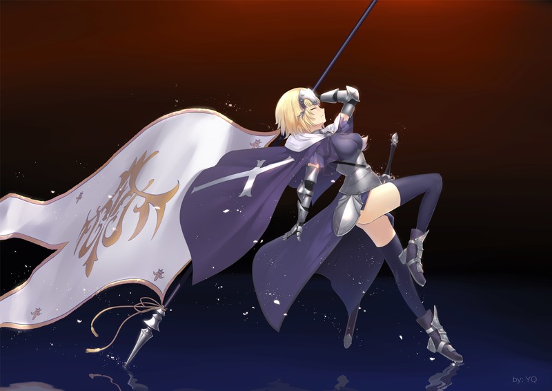 Fate Series, Fate/Grand Order, Fate/Apocrypha, Ruler (Fate/Apocrypha), Jeanne dArc, anime girls