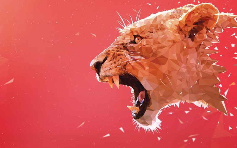 lion, animals, abstract, artwork, big cats