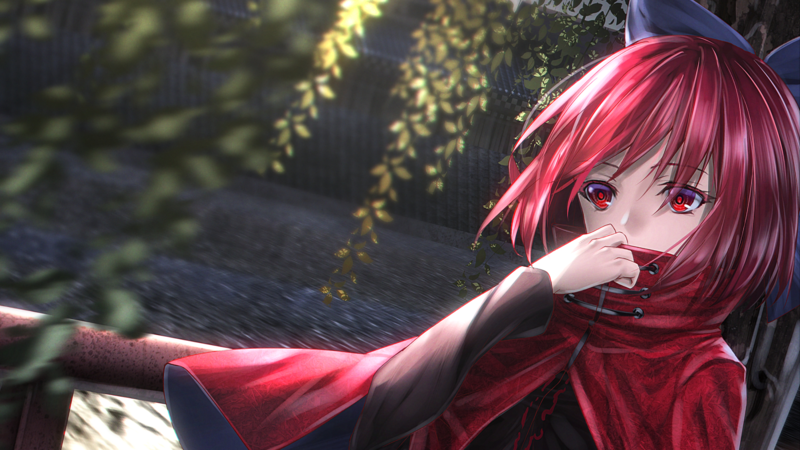 anime, anime girls, red eyes, redhead
