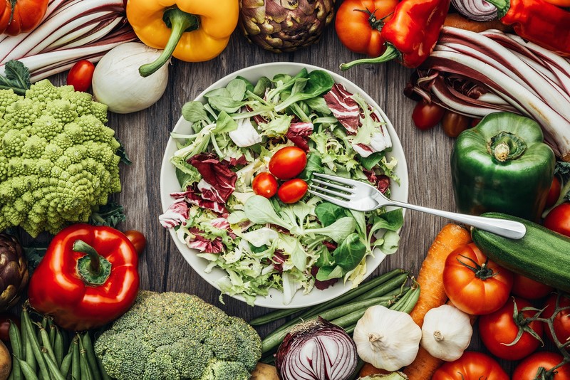 food, vegetables, salad, romanesco