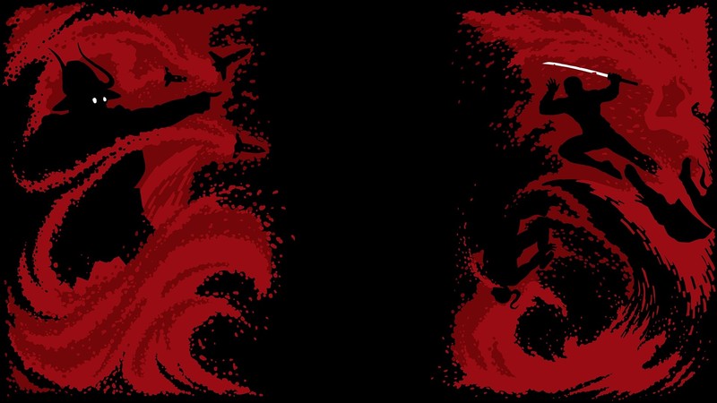 red, black, samurai