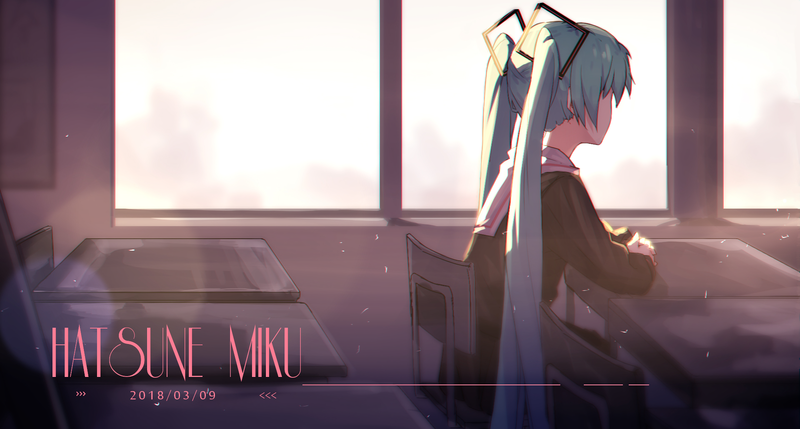 Vocaloid, anime girls, Hatsune Miku, twintails