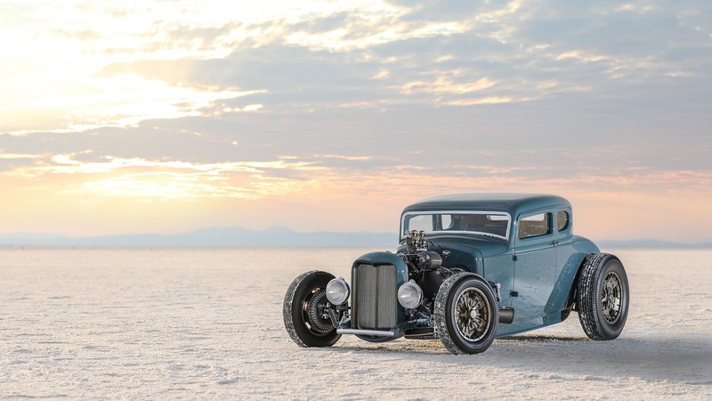 car, Roadster, Ford, desert, Vintage car, old car, Hot Rod, blue cars