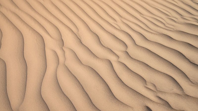 desert, sand, waves, relief, texture, 4k
