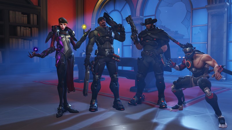 Overwatch, Blackwatch, Moira(Overwatch), Reaper (Overwatch), McCree (Overwatch), Genji (Overwatch)