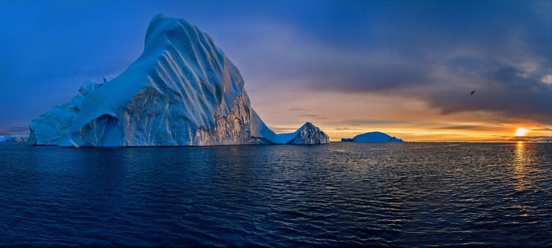nature, iceberg, sky, sea