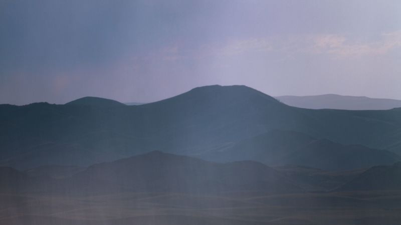 mountains, hills, fog, landscape, dark, 4k