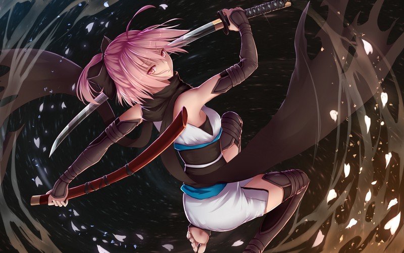 anime, anime girls, girls with swords, pink hair, FGO, Fate/Grand Order, Saber (Fate/Grand Order), Sakura Saber, Fate Series