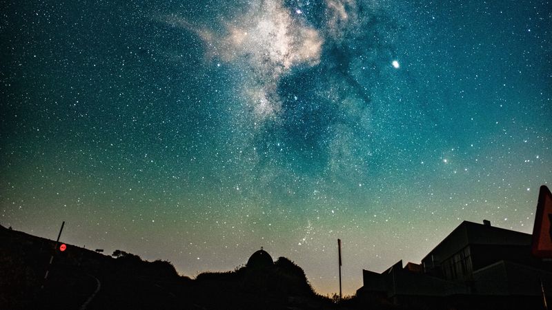starry sky, night, stars, milky way, dark, 4k