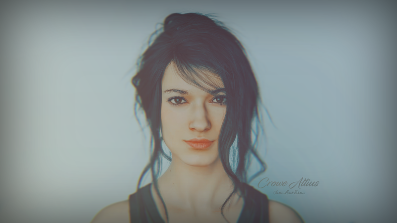 Kingsglaive: Final Fantasy XV, women, fictional, simple background, Final Fantasy, Andrea Tivadar