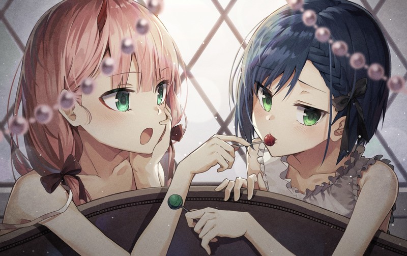 Darling in the FranXX, Ichigo (Darling in the FranXX), Zero Two (Darling in the FranXX)