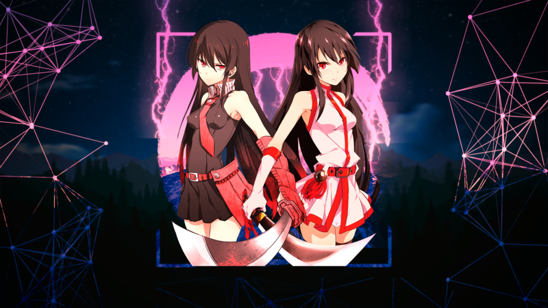 Akame, Akame ga Kill!, anime girls, anime, red eyes, brunette, weapon