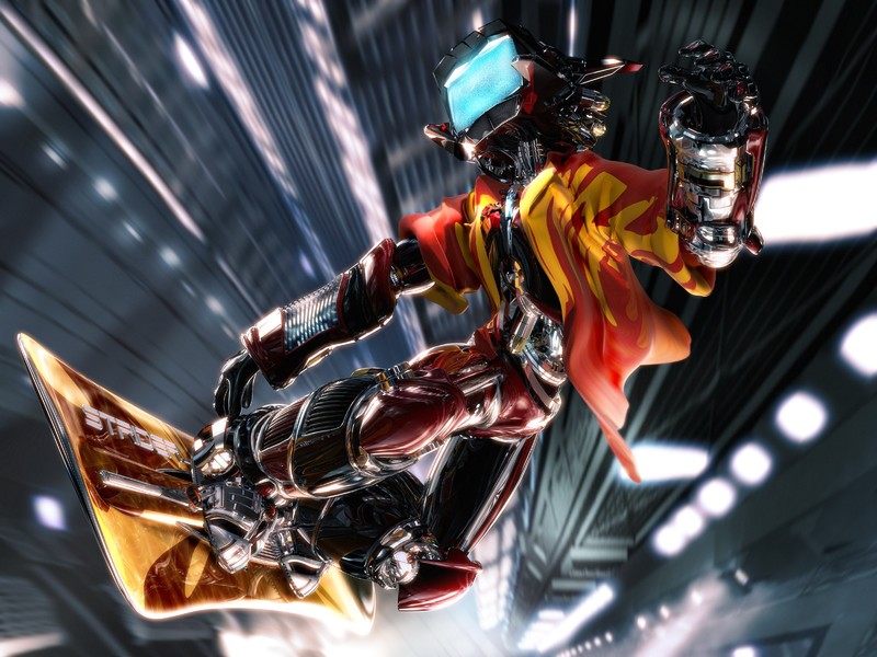 FLCL, Canti, anime, render