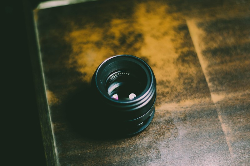 lens, old, table, camera