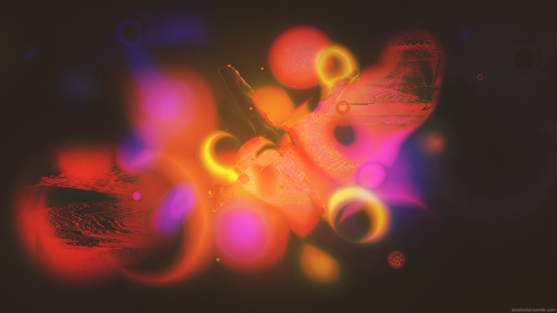abstract, glitch art, space