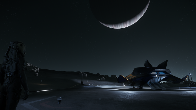 Star Citizen, space, space battle, Moon, ship, spaceship