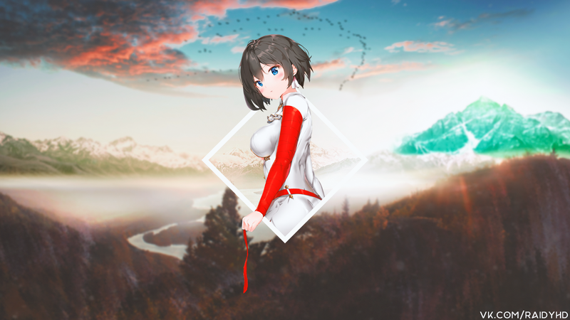 Matrizen Design, anime, anime girls, picture-in-picture