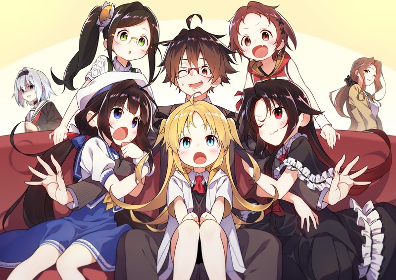 Ryuuou no Oshigoto!, Sora Ginko, Kuzuryuu Yaichi, Charlotte Izoard, Hinatsuru Ai, Yashajin Ai