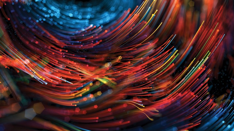 abstract, 3D, Optic fiber, depth of field