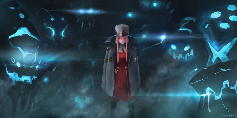 Darling in the FranXX, anime girls, Zero Two (Darling in the FranXX), pink hair