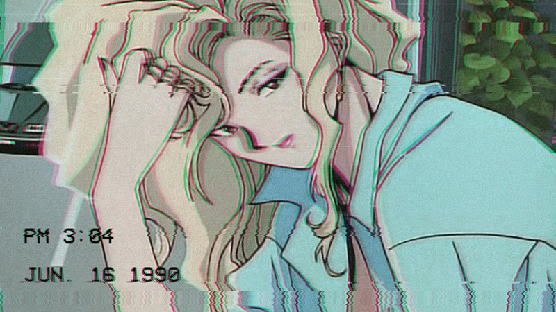anime girls, blonde, anime, numbers, 1990 (Year)