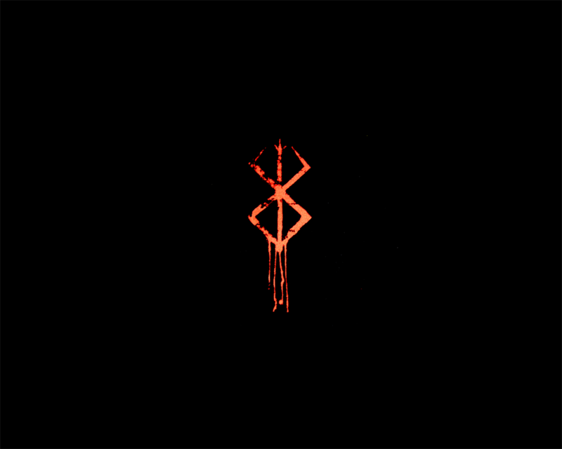 Berserk, anime, minimalism, simple background