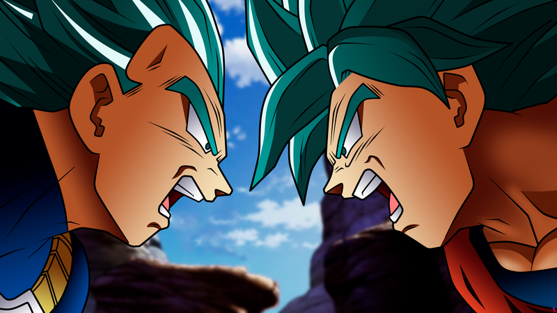 Son Goku, Vegeta, Dragon Ball Super, saiyan, Super Saiyan, Super Saiyan Blue, Dragon Ball