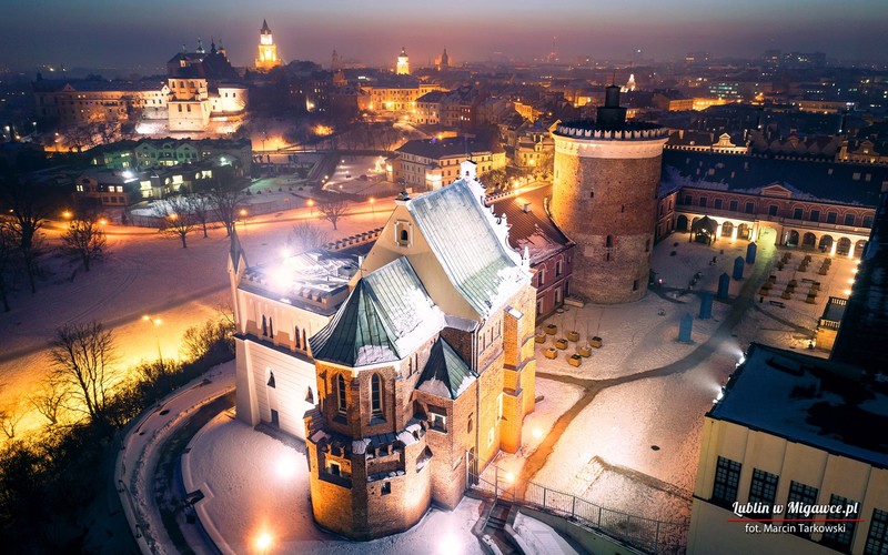 Lublin, Poland, Polish, cityscape, Tourism, tourist, Europe, castle, lights