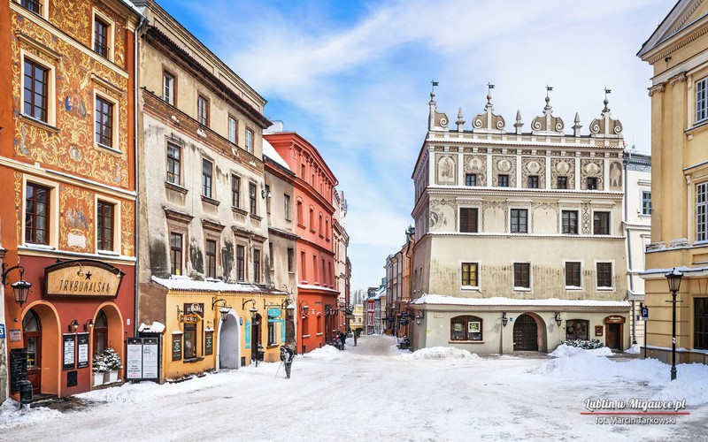 Lublin, Poland, Polish, cityscape, Tourism, tourist, Europe, snow, winter