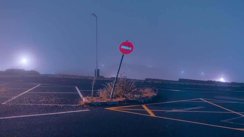 night, long exposure, street, street light