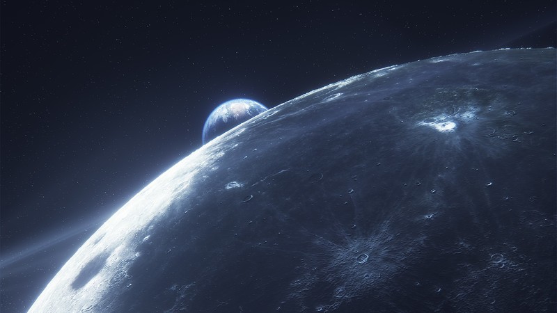 space, planet, sky, Moon