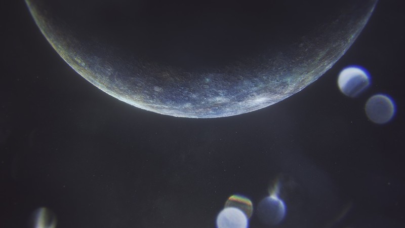 space, planet, sky, Mercury, Moon