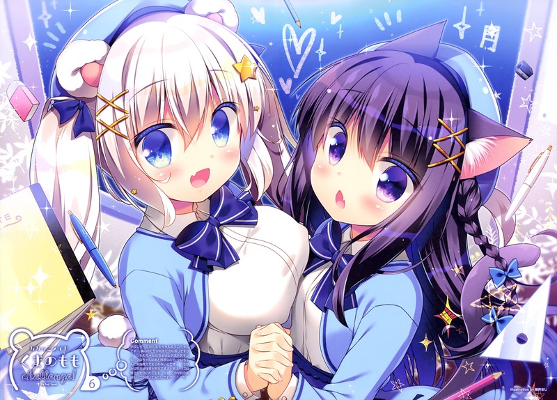 nekomimi, tail, anime girls