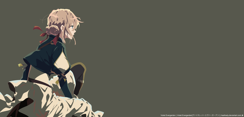 Violet Evergarden, anime girls, anime, simple background