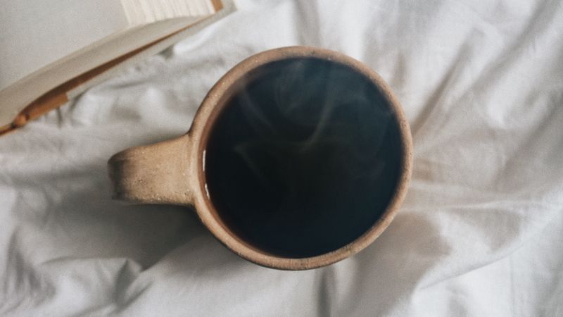 cup, coffee, book, drink, steam, 4k