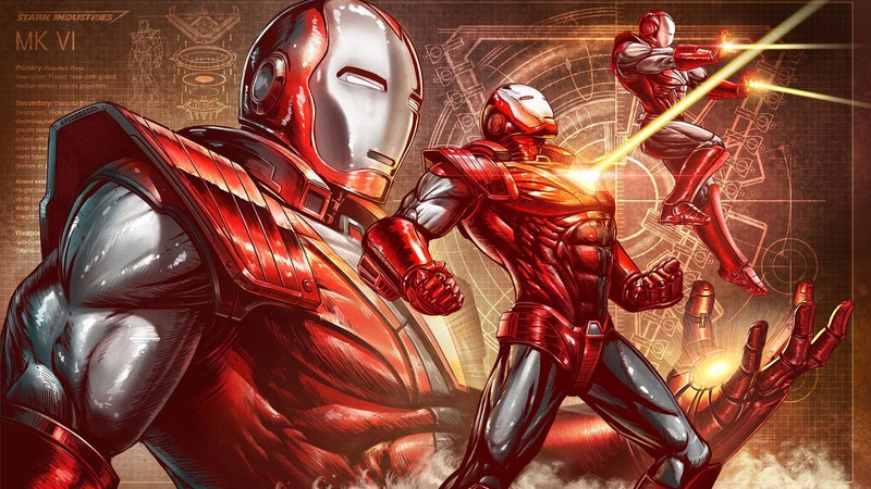 artwork, Iron Man, Marvel Comics