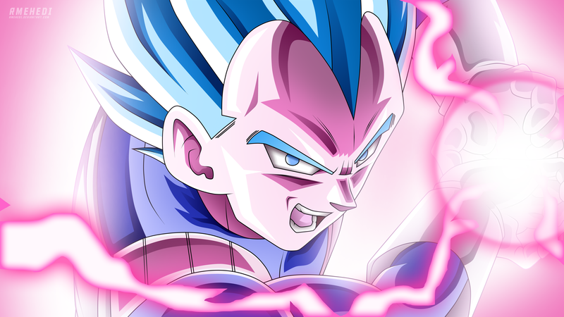 Dragon Ball Super, Super Saiyan Blue, rmehedi, Vegeta, Dragon Ball