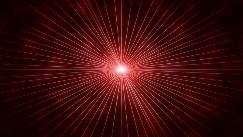 shine, rays, scattering, red, bright, 4k