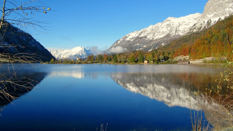 landscape, lake, mountains, water, reflection