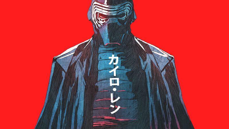 digital art, Kylo Ren, Star Wars: The Last Jedi, Star Wars: The Force Awakens, Chun Lo