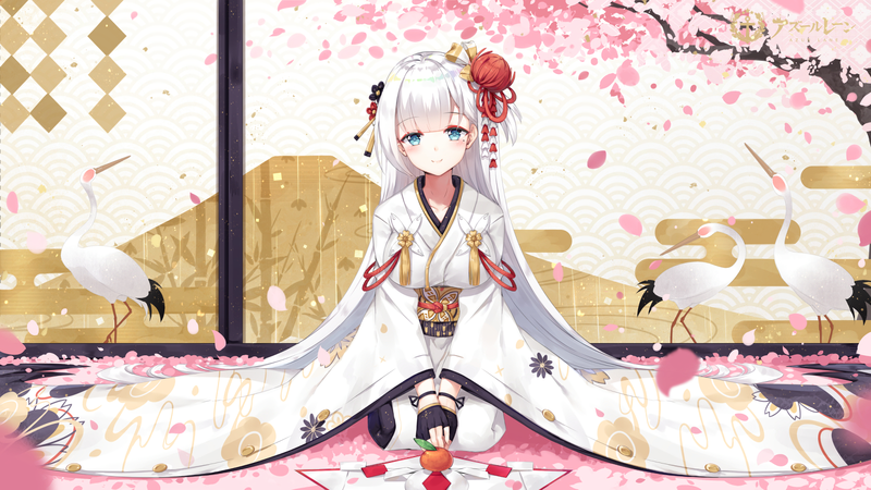 Japanese women, kimono, gloves, long hair, Azur Lane, Shoukaku (Azur Lane)