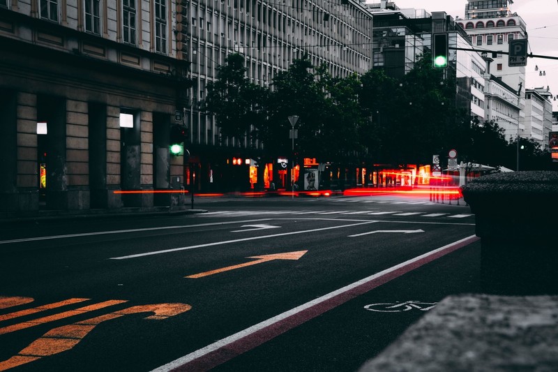 cityscape, traffic lights, traffic signs