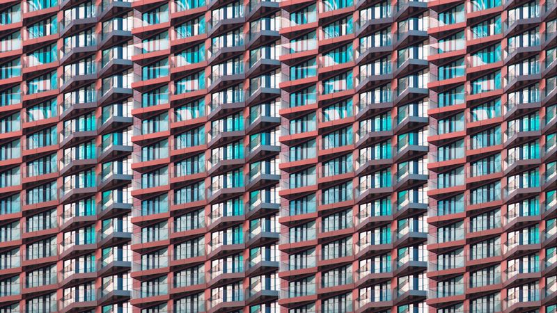 building, architecture, facade, multistory, symmetry, 4k