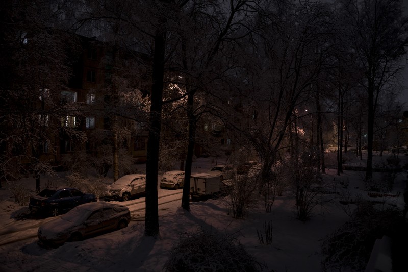 snow, winter, street, Russia