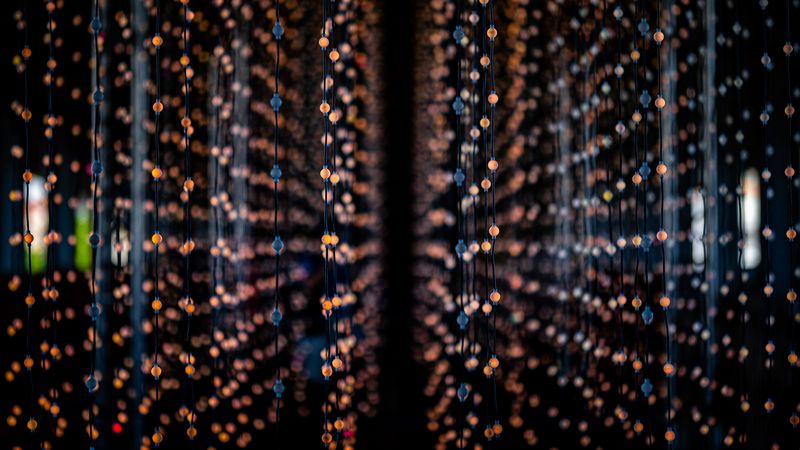 garland, light bulbs, colorful, light, blur, 4k