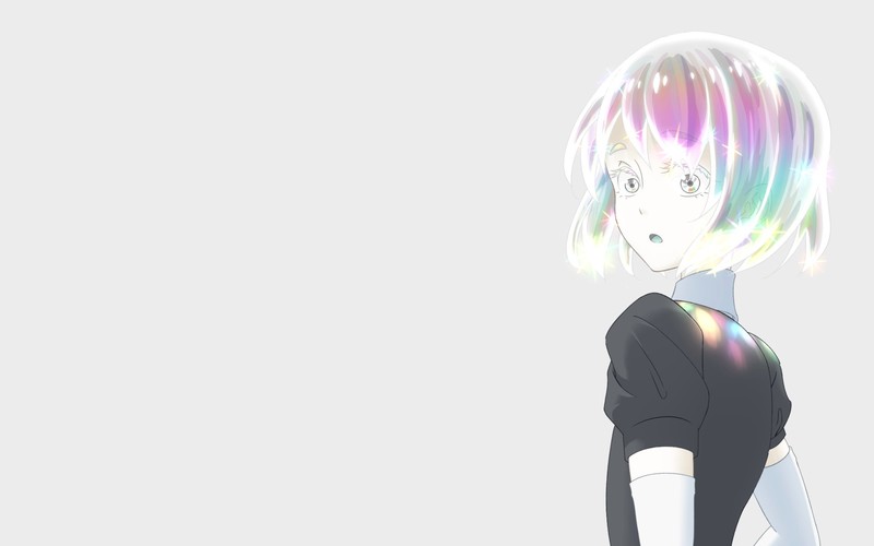 Houseki no Kuni, simple background, Diamond (Houseki no Kuni), anime, Antarcticite (Houseki no Kuni)