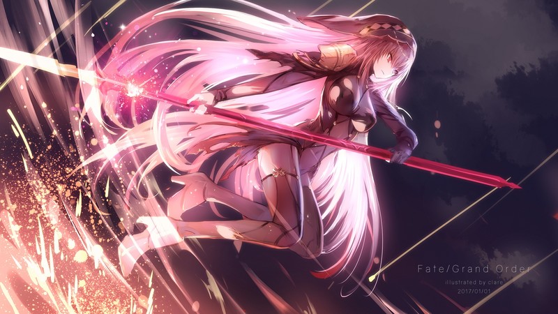 anime girls, @CLare, Fate/Grand Order, Fate Series, Scathach (Fate/Grand Order)