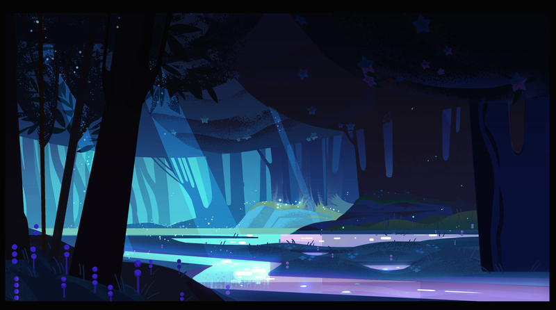 dark, forest, water, artwork, cyan, sunbeams, river