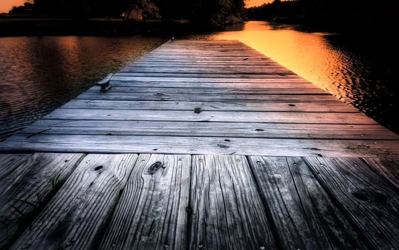dark, pier, sunlight